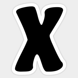 Letter X Sticker